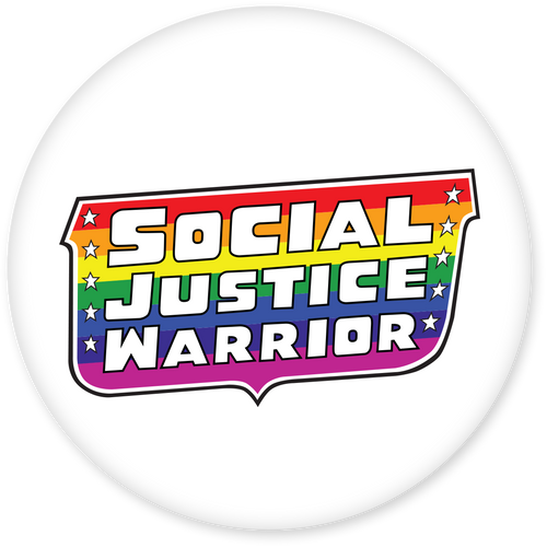 Social Justice Warrior Pride - Classic Justice League Pin
