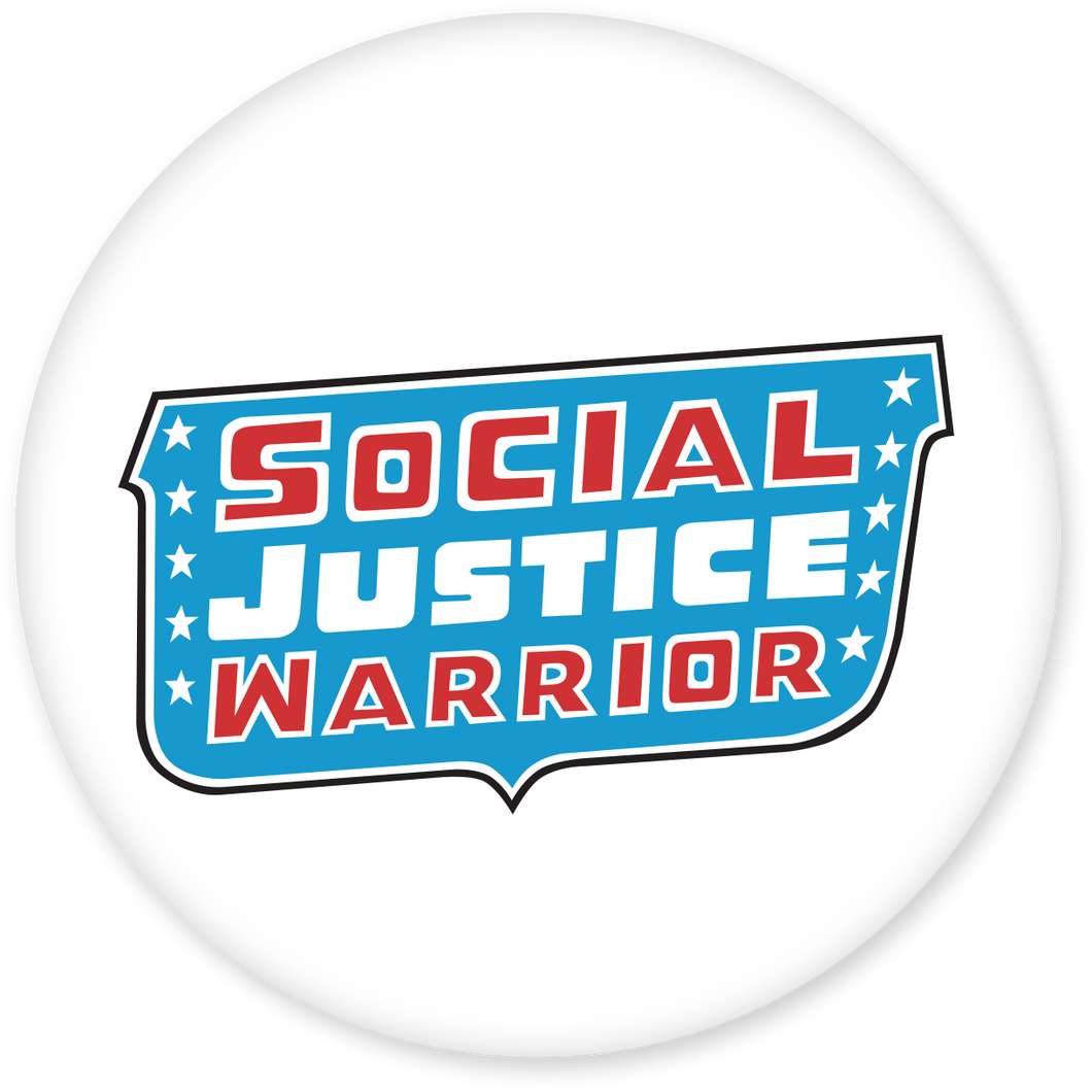 Social Justice Warrior - Classic Justice League Pin
