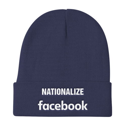 Nationalize Facebook Knit Beanie