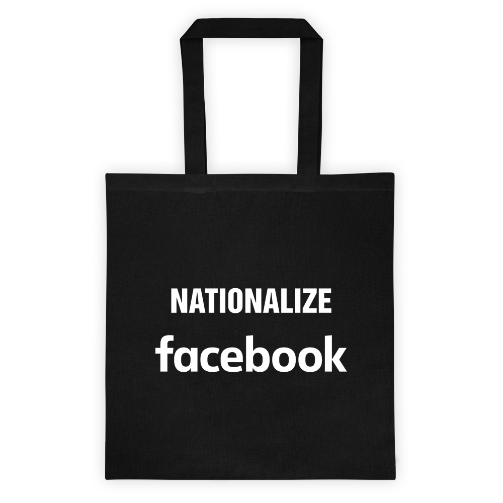 Nationalize Facebook Tote Bag