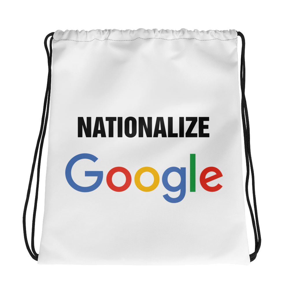 Nationalize Google Drawstring Bag