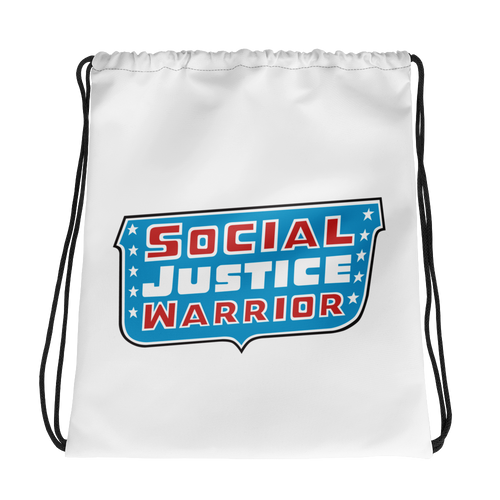 Social Justice Warrior - Classic Justice League Drawstring Bag