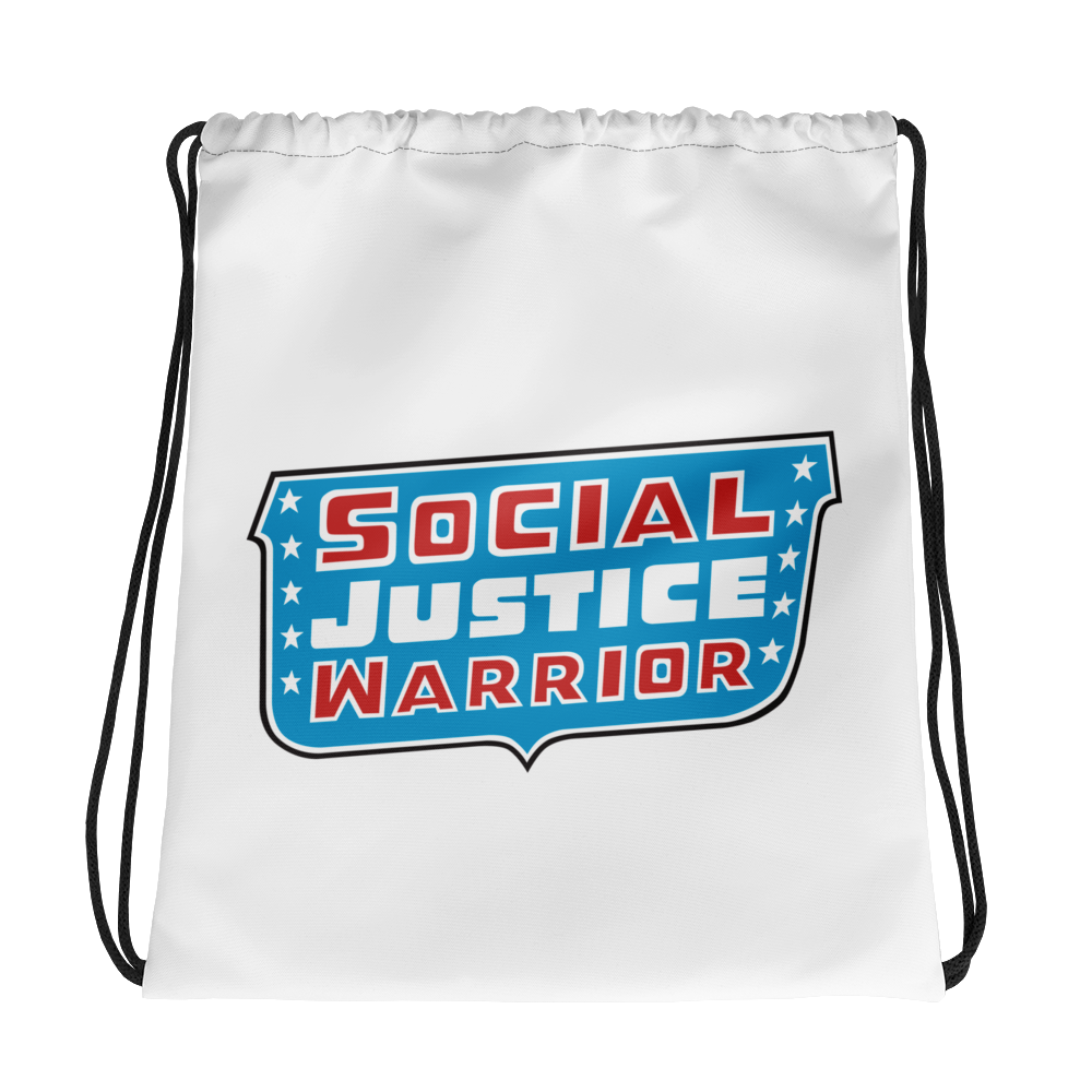 Social Justice Warrior - Classic Justice League Drawstring Bag