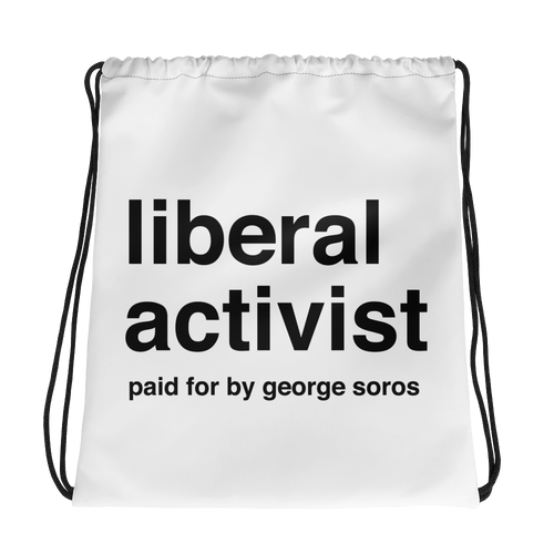 Liberal Activist Drawstring Bag
