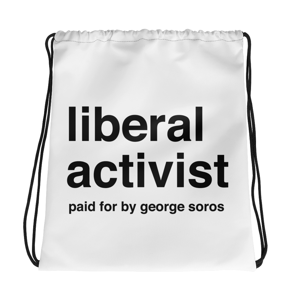 Liberal Activist Drawstring Bag
