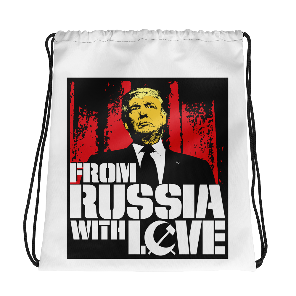 From Russia with Love Drawstring Bag